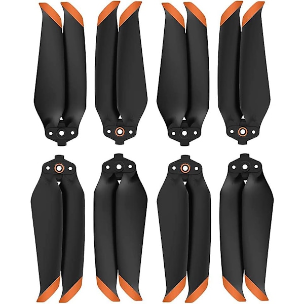 (4 Par Orange) DJI Mavic Air 2/Mavic Air 2S UAV Prop Låg Ljudnivå Propeller Snabbfäste Propeller Tillbehör Blad Färgad UAV Propeller Blad