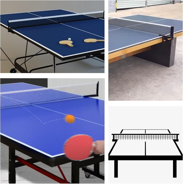 Bordtennisnät - 2 delar - 180 cm - Pingisnätet - Bordtennisnät för utbyte - bärbart - polyester pingisnätet