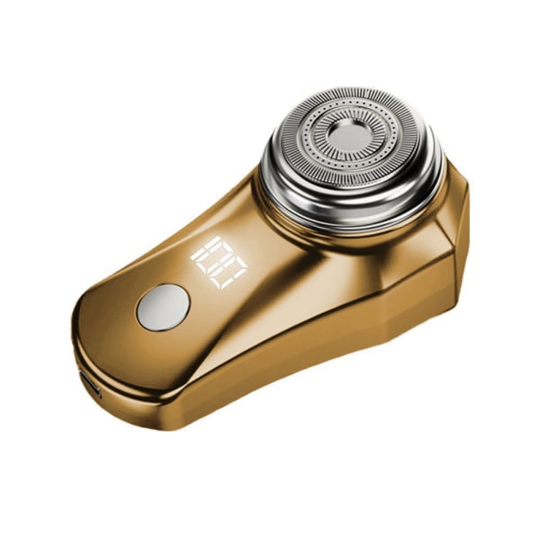 (Guld) Elektrisk rakapparat USB -minirakapparat för män, elektrisk rakapparat