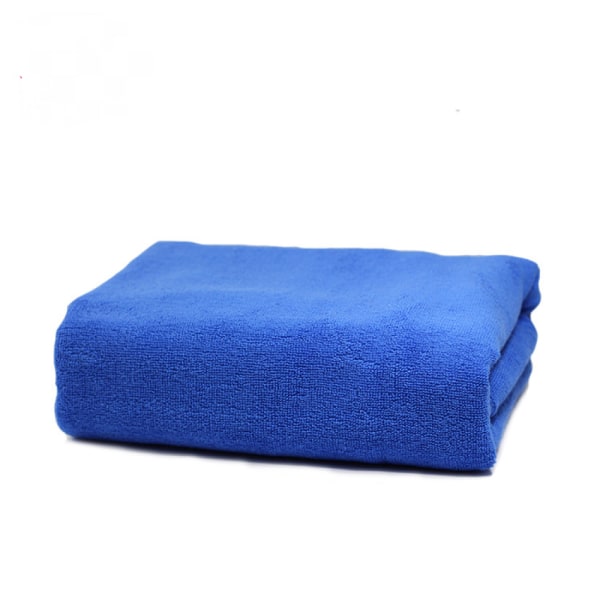 Blå handduk ren bomull extra stor badhandduk