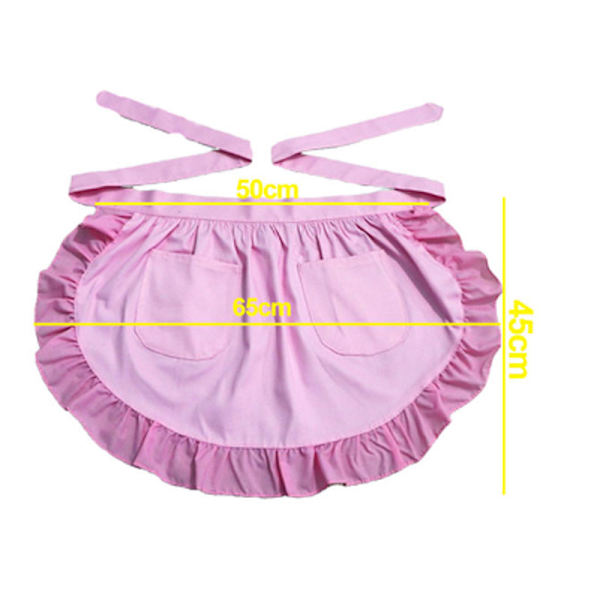 Rosa Modeköksförkläde Halvförkläde Rosa