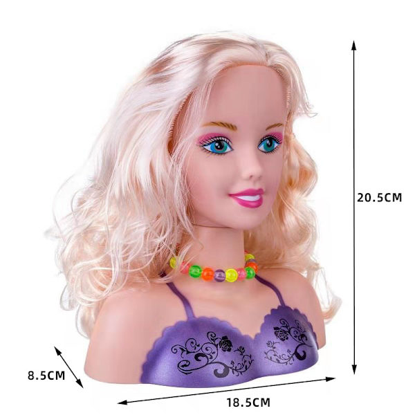 Barnens Sminkset, Lek-Frisörsalong Leksakssats Flickor Styling Skönhet Mode Kit Lek Rollspel Sminktillbehör Leksakssats