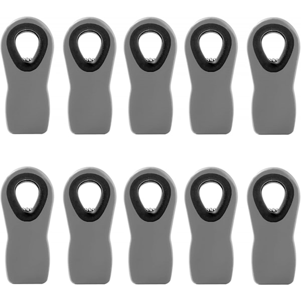 10 st gråa chip clips bröd clips påsklämmor magnetiska clips för matpaket chip påsklämma
