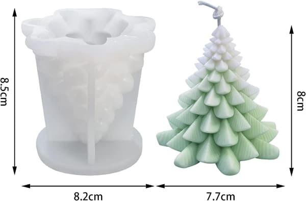 3D Julgran Form Silikon Julform