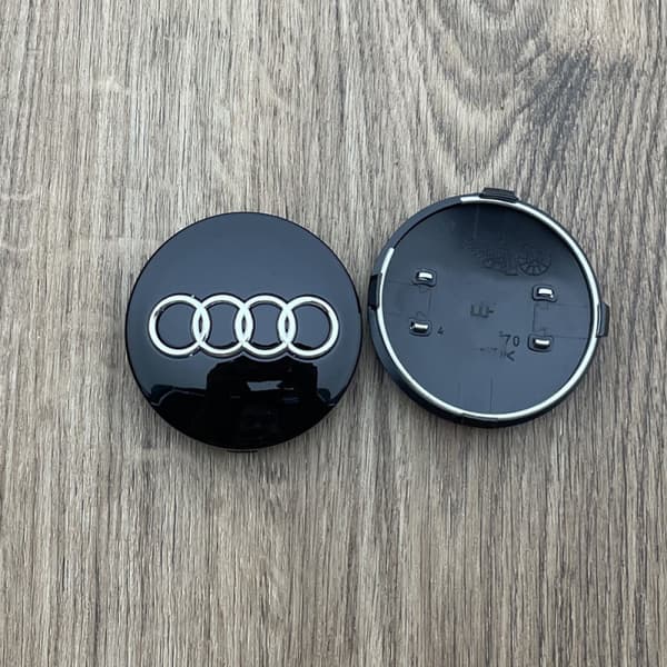 60MM 4-pack Centerkåpor för AUDI Silver en storlek