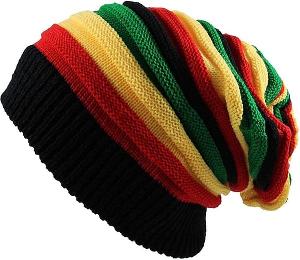 Mössa vintermössa - klassisk stickad mössa - Rasta mössa - Stickad mössa - Mössa - Vintermössa - Jamaicansk rastamössa - Regge - Hårtillbehör