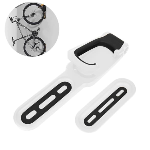 Fällbar väggmonterad cykelkrok, cykelhållare vit svart