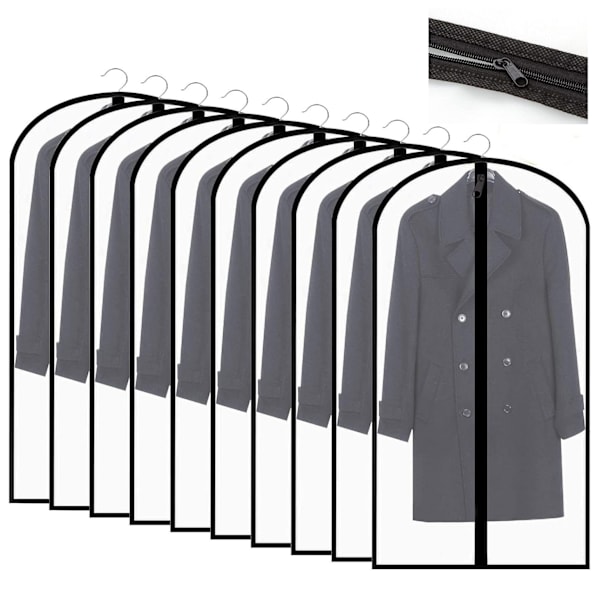 Plaggsäck - Klädförvaringspåse - Plaggsäckar 60*140cm - Skyddande överdrag för kläder Halvtransparent