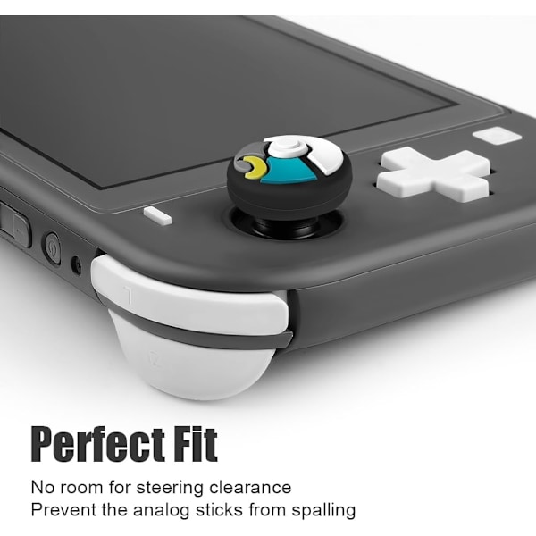 Mjuk Silikon Joystick-skydd för Nintendo Switch/OLED/Switch Lite (Ny Pokéboll), Analoga Stick-grepp Knappskydd för Switch