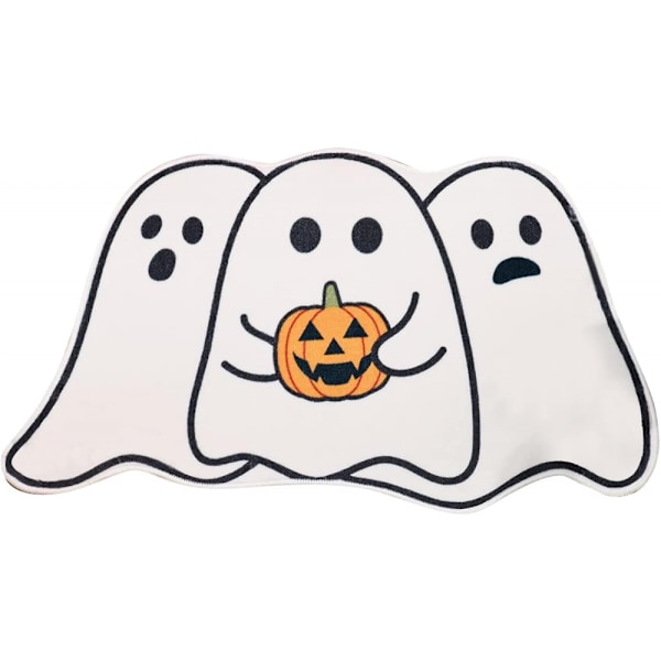 Halloween Halkskyddsmatta för Dörren (40*60cm), Rolig Spöke, Pumpa Design för Köksgolv Dekoration