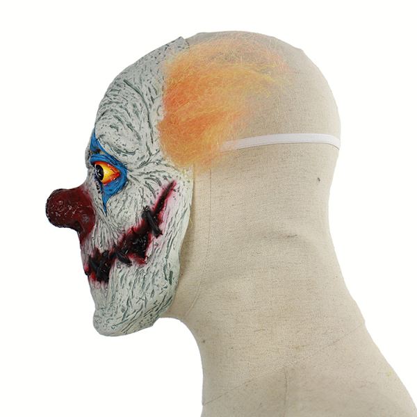 Clownen hämnd - Vuxen Spooky Halloween Latex Realistisk Kostym - Läskig Silikon Fulltäckande Huvud