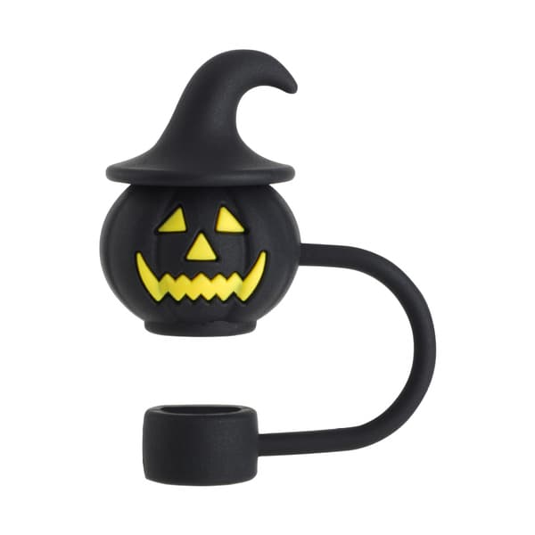 2 st tecknade Halloween-sugrörstoppar dammsäkra dricksugnsspetslock för muggar