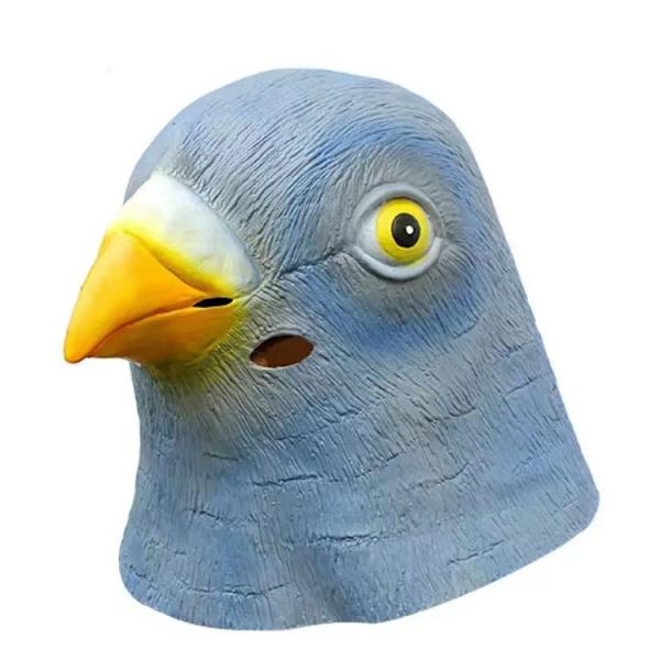 Rolig Duva Halloween Kostym Latex Djurhuvud Mask