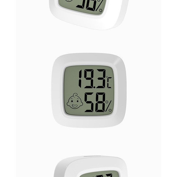 3 st Mini Digital Termometer Hygrometer Rumstermometer, Rumstermometer, Temperatur- och Fuktighetsmätare för Inomhus, Babyrum, Livi