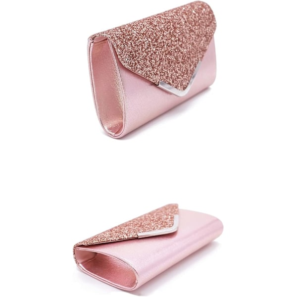 (Silvery)Clutch - för kvinnor - axelväska - glitter - aftonväska - glitter silver - damväskor - aftonväska för kvinnor - G
