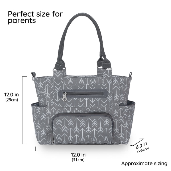 grå mammaväska handväska