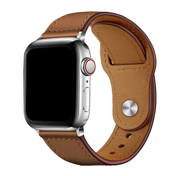 Kompatibel med Apple Watch Armband 49mm 45mm 44mm 42mm Äkta Läder Ersättningsarmband Rem Kompatibel med Apple Watch Ultra