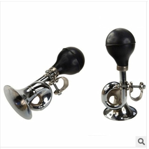 2 stycken cykelhorn, metall, clown horn