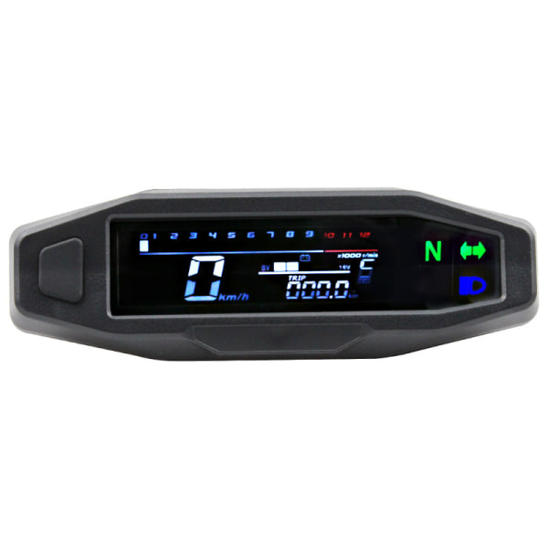 Universal Motorcykel Digital Varvräknare Digital Hastighetsmätare LCD D