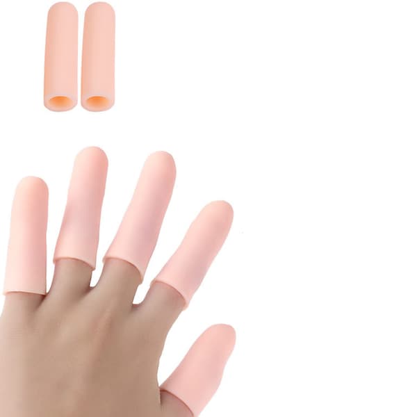 [Set om 10] Fingertoppsskydd av silikon