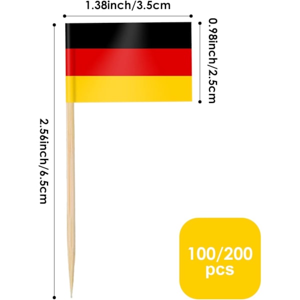 200 st Tandpetare Flaggor Tårta Toppers, 100 Blandade Länder Cocktail Stick Flagga för Sandwich Mat Cupcake Toppers Servis VM