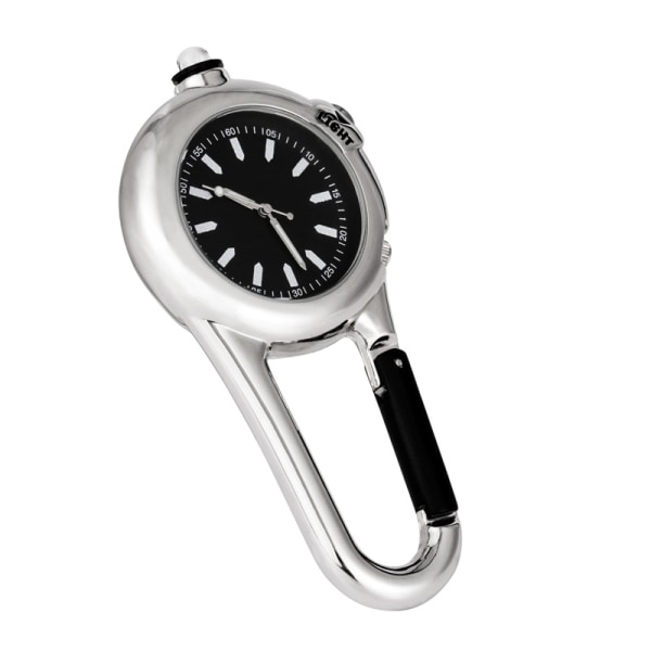Digital Carabiner Watch Clip on Quartz Watch Multifunctional Cara