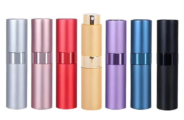 Påfyllningsbara parfymflaskor set - 7 delar - Mini parfymflaska - Parfymförstövare set - 10 ML - Förstövarflaskor tomma - Reseb
