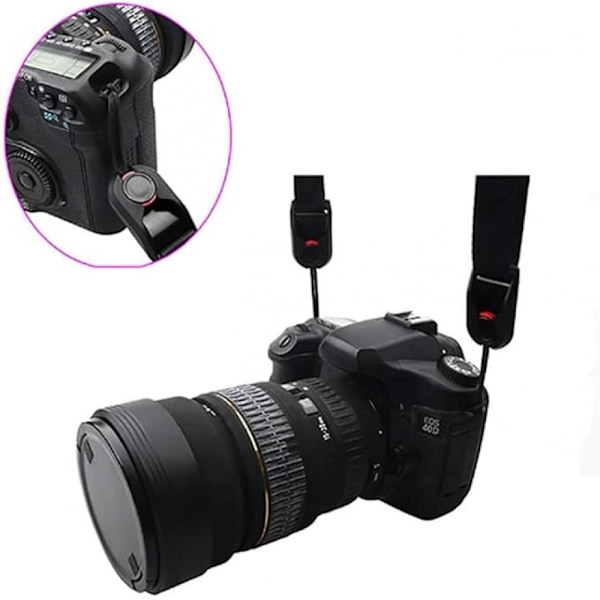 Snabbkoppling DSLR Justerbar Kameramanschett handledsrem Armband Sling Axelrem