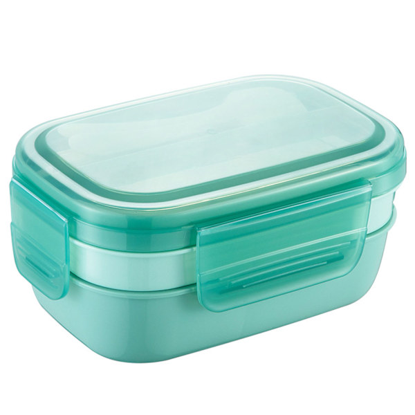 Läckagesäker lunchbox med fack, ljusgrön