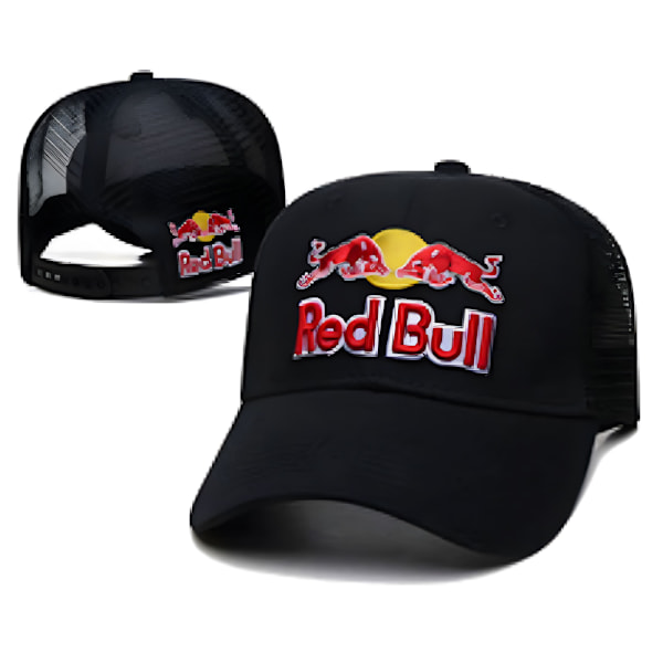(Svart)F1 Red Bull Racing Basebollkeps Krökt Brätte Solhatt