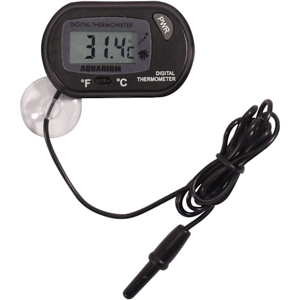 Digital Termometer för Akvarium - Temperaturmätare - Akvarium Marin Vivarium – Elektronisk Termometer – Tropiska Fisktankstillbehör
