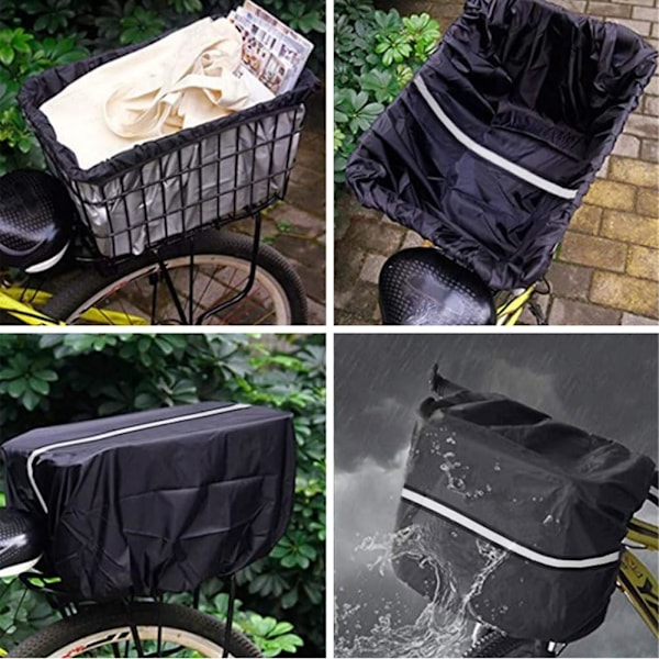 Cykelkorg - Fram - Cykellådsöverdrag - 42*32*25cm - Överdrag Vattentät - Lådunderlag - Cykelfodral - Regnskydd för cy
