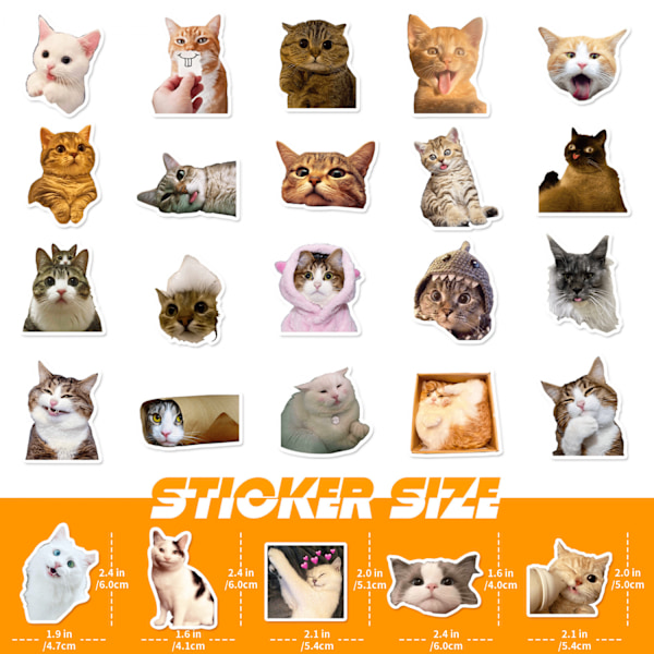 50 söta kattdekaler