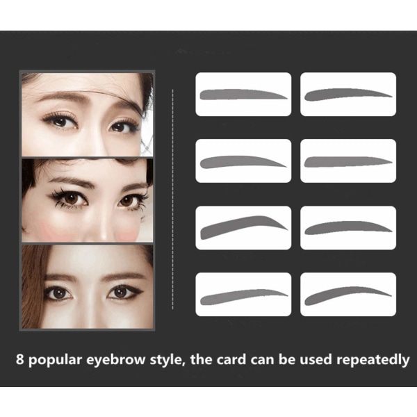 8 Set Eyebrow Shaping Stencils Eyebrow Stencil Kit