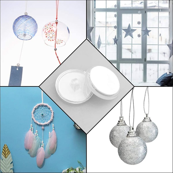 20 st 3 cm Transparent Självhäftande Takkrokar Limkrokar Tak med Flaggstångsklämmor
