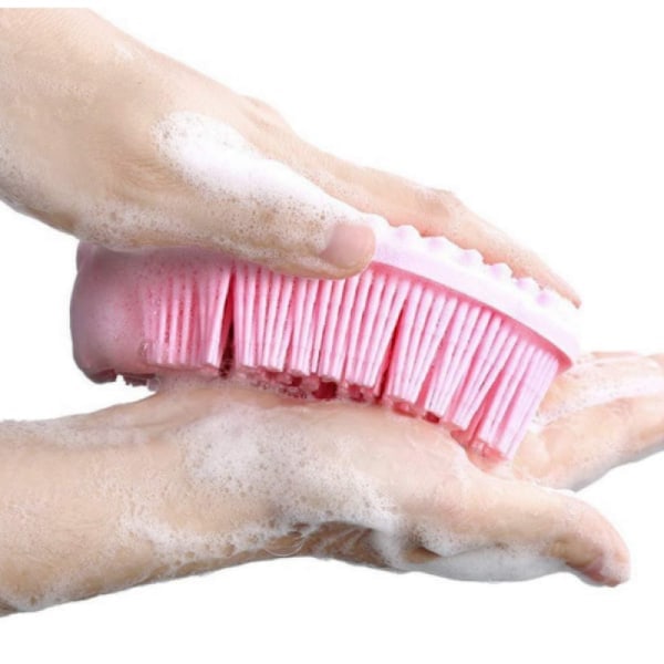 Exfolierande Silikon Kroppsskrubb Duschbad Kroppsborste