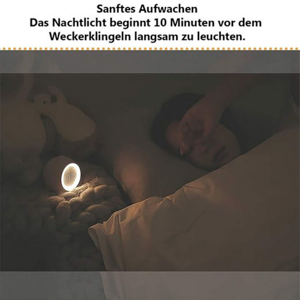 Vit barnväckarklocka barnväckarklocka