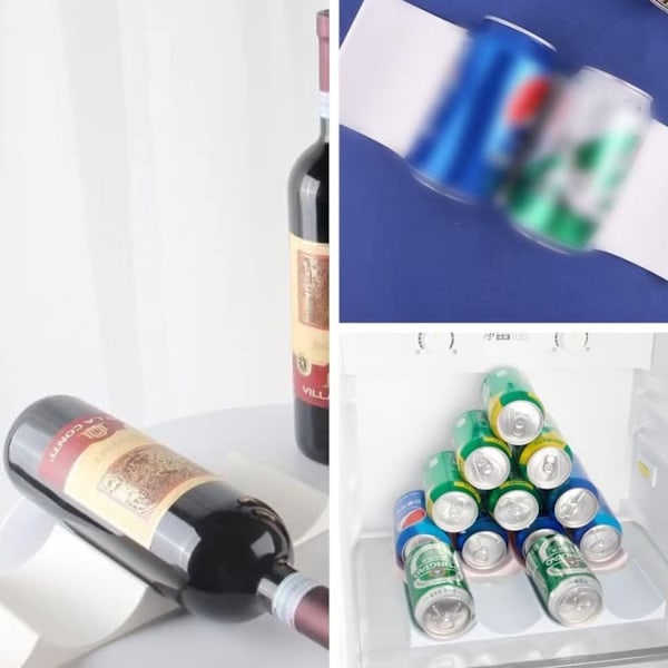 2-pack Vit Plast Vinflaskhållare