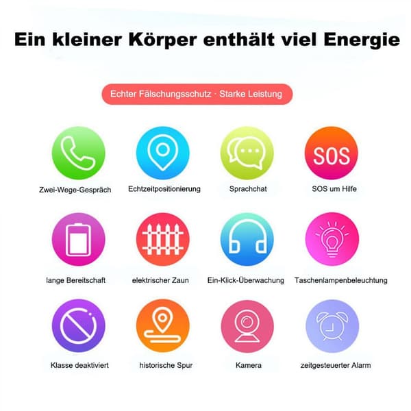 Blå automatisk klocka smartklocka för barn