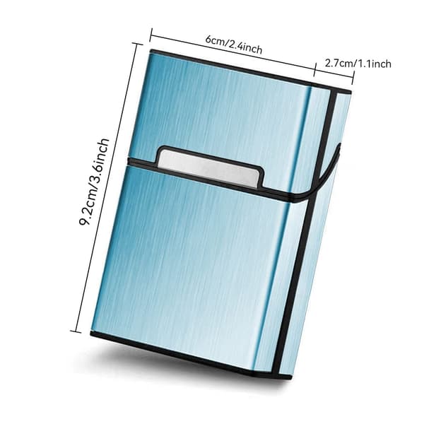 Aluminium Cigarettfodral Silver Metallask