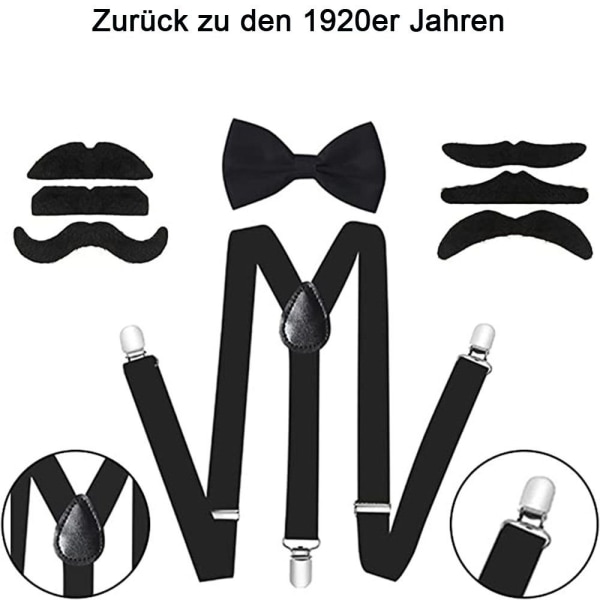 1920-talsfestdräkt Herr Accessoarer Gatsby Gangsterkläder Cospla