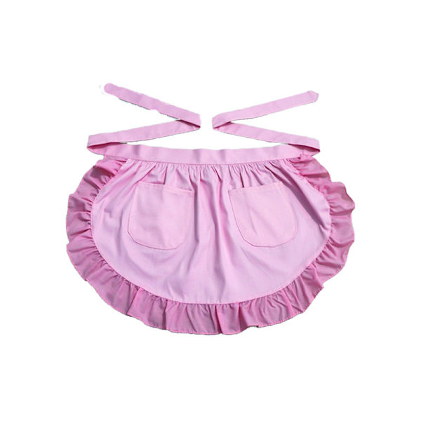 Rosa Modeköksförkläde Halvförkläde Rosa