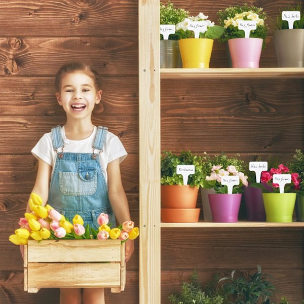 Växtmarkörer - Växtetiketter - Grönsaksmärkning - Grönsaksmärkning - Set med 100 växtmarkörer - växtmarkörer - växtmarkörer - vege