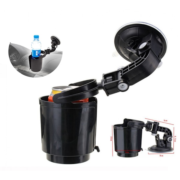 Kopphållare Bil - Kraftfull Sugkopp - Universell Bilhållare - Bil Flaskhållare - Bil Dryckeshållare - Burk Hållare & Flask Hållare