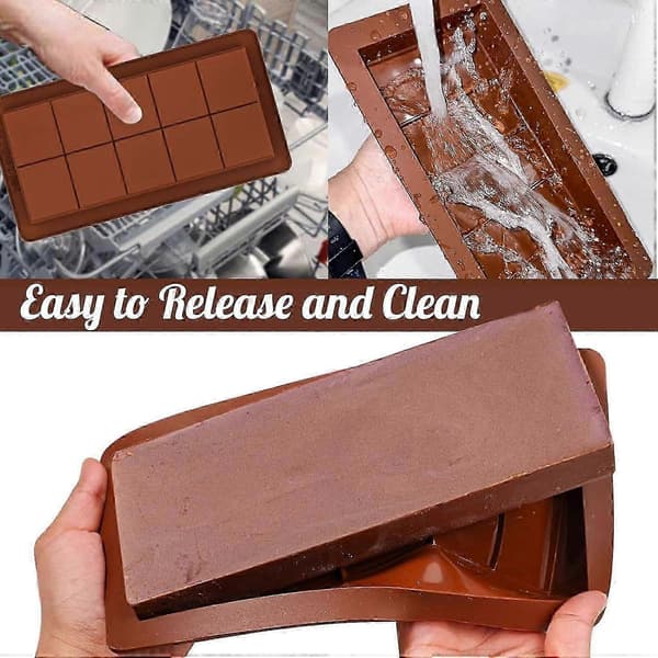 Chokoladeform Silikone Dubai Chokoladeform, Silikoneforme, Dyb Chokoladeform, Chokoladebarform til Chokolade 2pcs