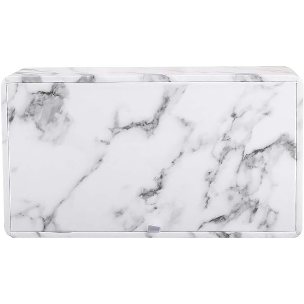 Vævæskeskrin Cover i PU Læder Rektangulær Vævæskeskrin Holder til Hjemmet eller Kontoret Marble