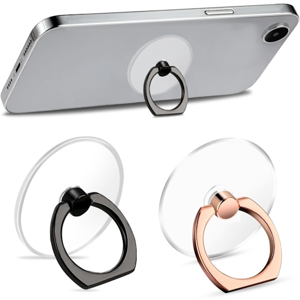 Socket Phone Case Grip Rings Holder 2 PCS Cute Finger Kickstand Cellphone Attachment Stand Folding Rotatable