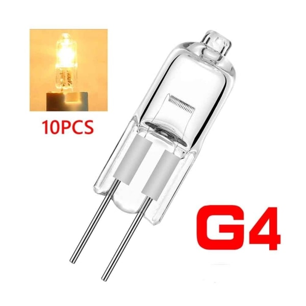 10 halogeenivalaisinta kapselilamput G4-12V-10W