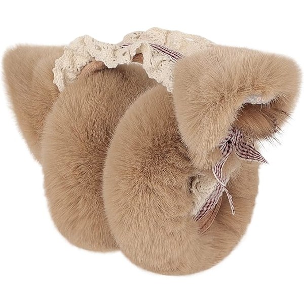 Dame og pige Pelsagtig Vinter Ørevarmere Sød Kattemønster Blonder Kunstig Pels Ørevarmer Prinsesse Fancy DressCostumeAccessoriesHårbånd Ørebetræk Øre Wrap Foldbar