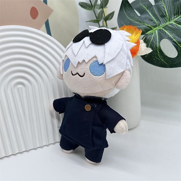 Jujutsu Kaisen Gojo och Geto Plyschdocka Mjuk Fylld Leksak Kramande Dekoration, Mini Satoru Gojo Figur Plyschdockor för Barnfans